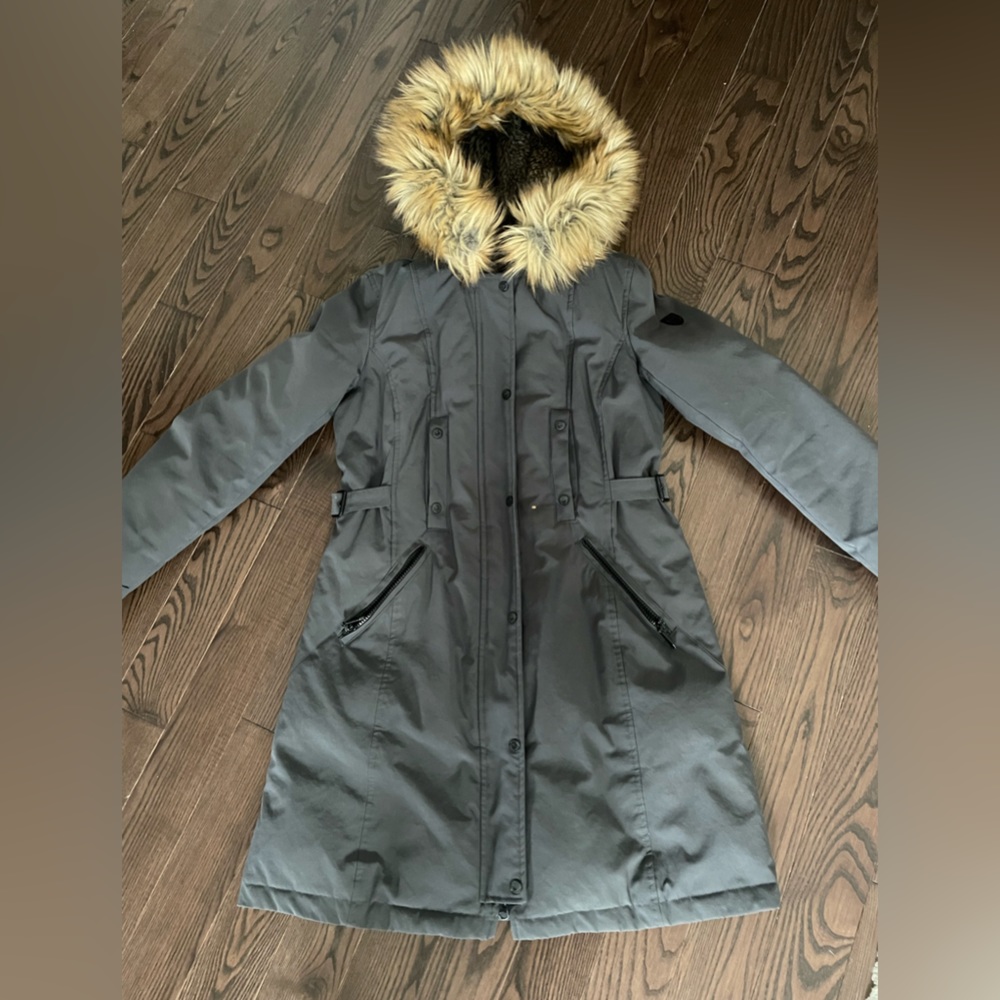 Vince Camuto Slate Gray Down Parka Winter Coat